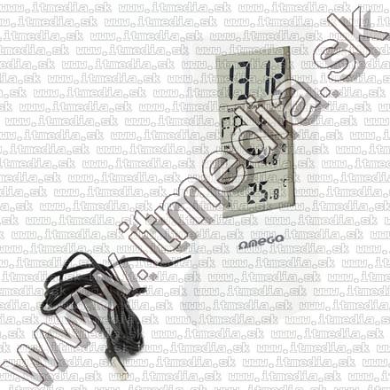 Image of Omega Digitális Időjárás Állomás LCD kijelzővel (Fehér) (42380) (IT10847)